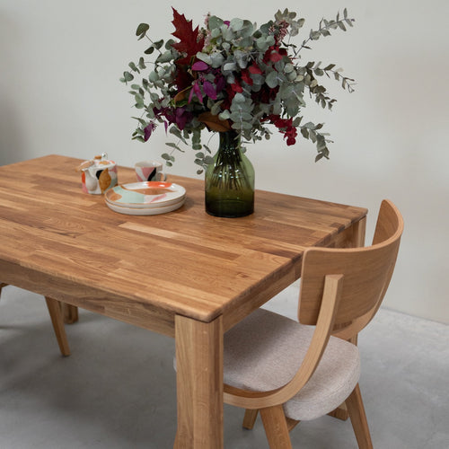Mauritz 4 solid oak dining table | NordicStory