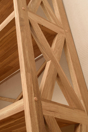 Estanteria Libreria de madera maciza de roble Royal | NordicStory