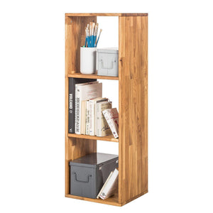 Regal 3 solid oak bookcase | NordicStory