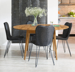 Mesa extensible de comedor de madera maciza de roble Escandi 4 | NordicStory