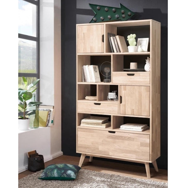 Scaffale Libreria in legno massello di rovere Escandi 3 | NordicStory