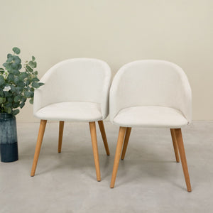 Sillón de roble macizo Ana com tapizado | VESKOR