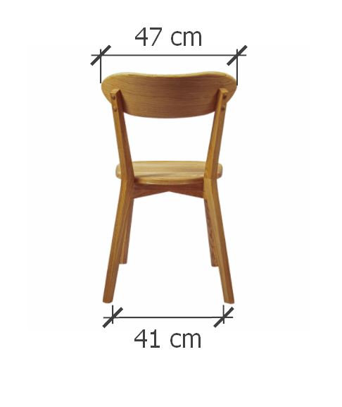 Pack de 2 o 4 Sillas de Comedor de Madera Maciza de Roble Isku | NordicStory