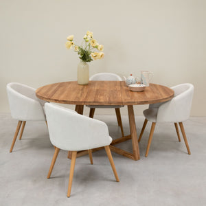 Sillón de roble macizo Ana com tapizado | VESKOR