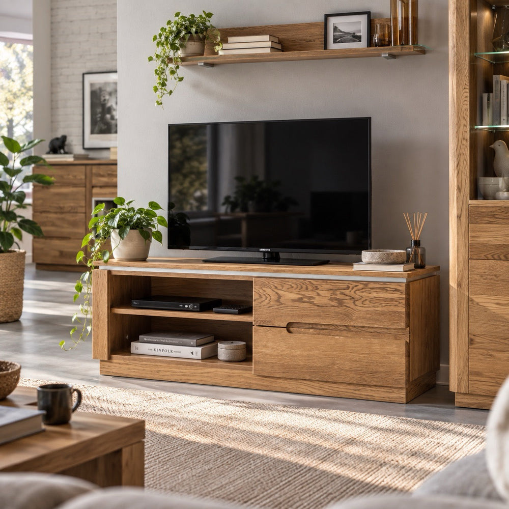 Mueble TV madera de roble MONTENEGRO 24 | LoftStory