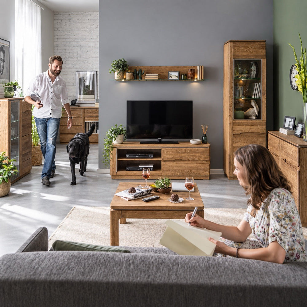 Mueble TV madera de roble MONTENEGRO 24 | LoftStory