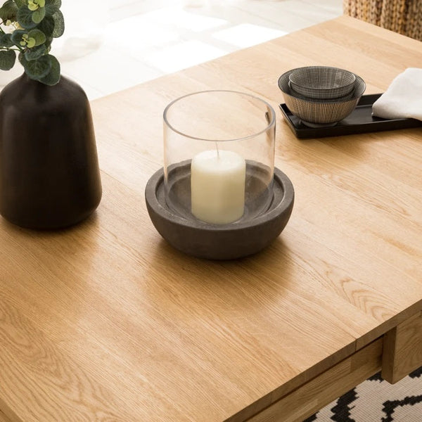 Mesa de jantar extensível em carvalho maciço Marsi | NordicStory