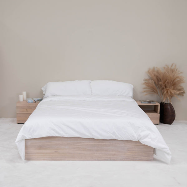 Sofia massief eiken bed met opbergruimte | NordicStory