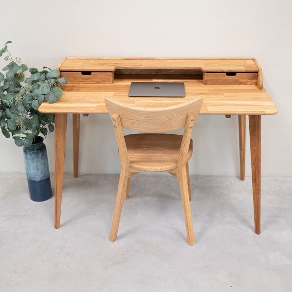 Ana massief eikenhouten bureau | NordicStory