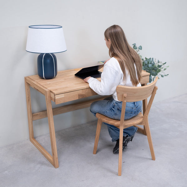 Eric massief eikenhouten bureau | NordicStory