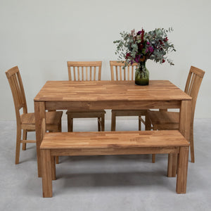 Solid oak bench Mauritz 4 | NordicStory