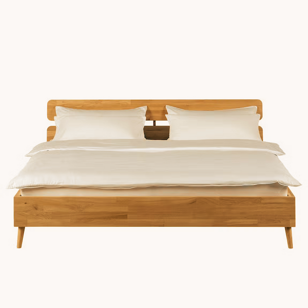 Cama de madera maciza de roble Escandi 2, 140 x 200 cm. / 160 x 200 cm. / 180 x 200 cm. | NordicStory