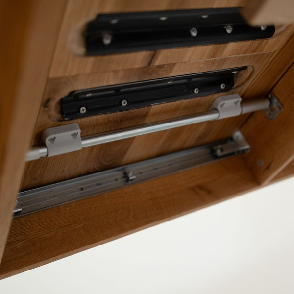Mesa de comedor extensible de madera maciza roble Geneva | NordicStory