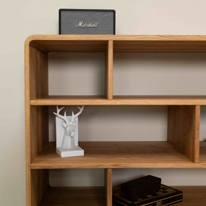 Geneva 1 solid oak bookcase | NordicStory