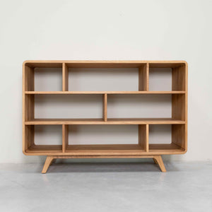 Geneva 1 solid oak bookcase | NordicStory
