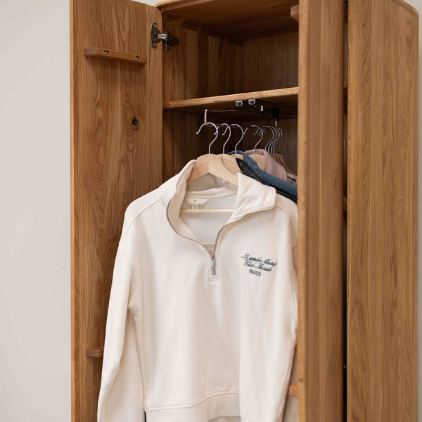 Armario de 2 puertas de madera maciza roble Geneva | NordicStory