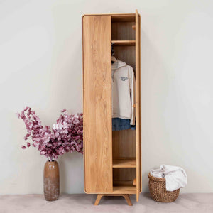 Armario de 2 puertas de madera maciza roble Geneva | NordicStory