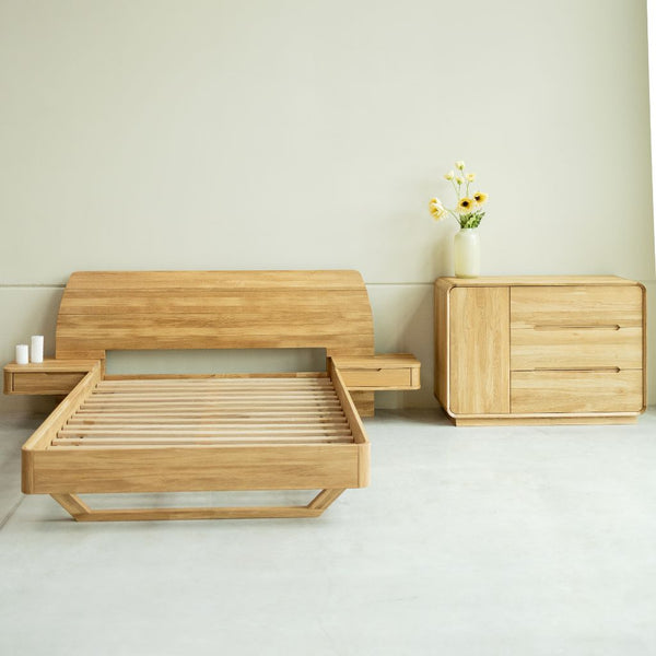 Cómoda Aparador de madera maciza de roble ALINA | VESKOR