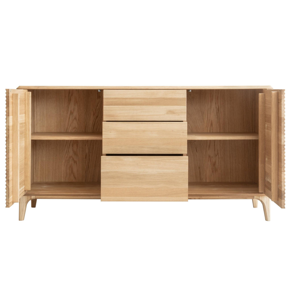 NordicStory Aparador Comoda de madera maciza roble Oxford 3.2.3