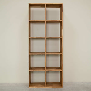 Estanteria Libreria de madera maciza de roble Regal 10, 76 x 35 x 187 cm. | NordicStory