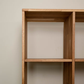 Estanteria Libreria de madera maciza de roble Regal 10, 76 x 35 x 187 cm. | NordicStory