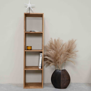 Estanteria Libreria de madera maciza de roble Regal 4, 39 x 35 x 150 cm. | NordicStory