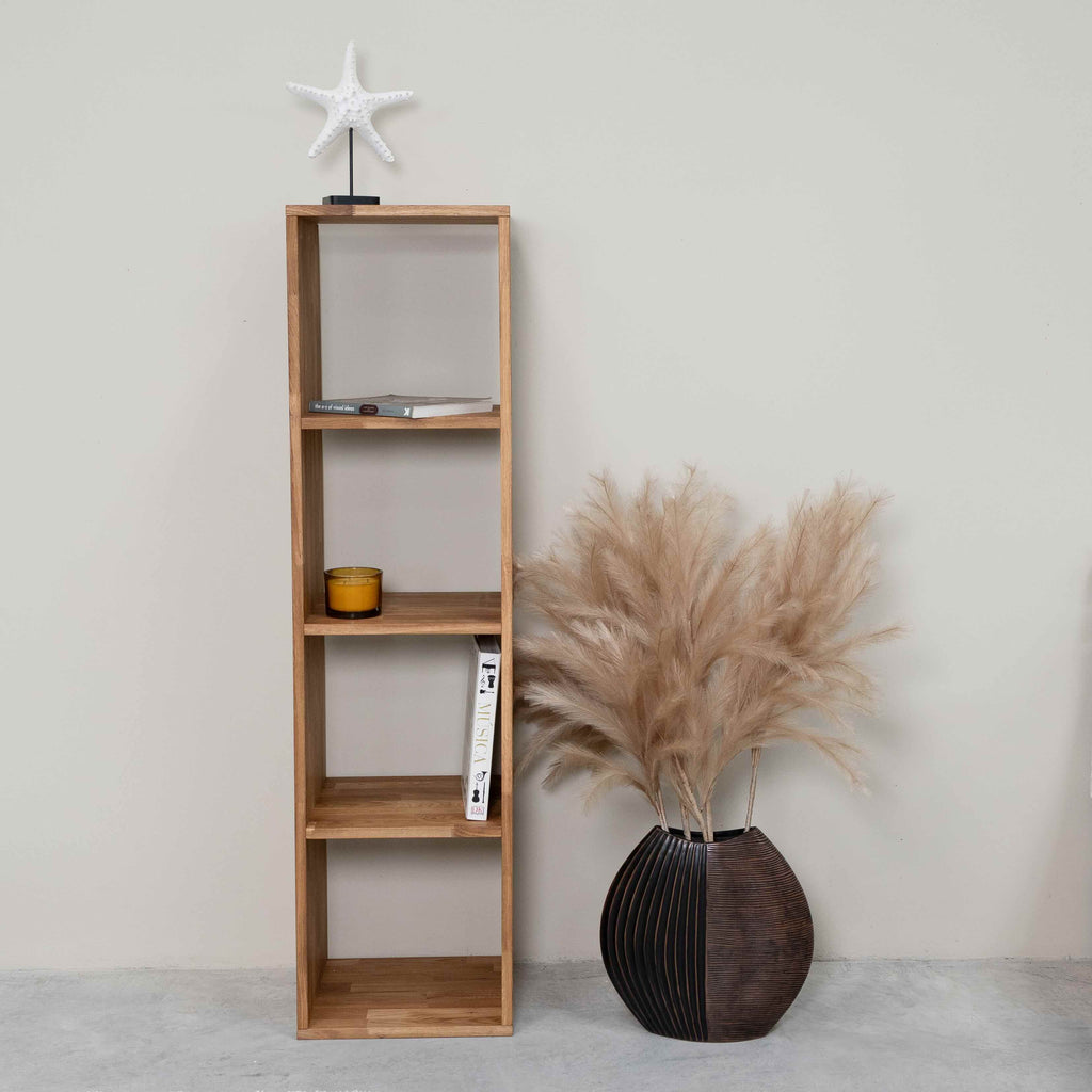 Estanteria Libreria de madera maciza de roble Regal 4, 39 x 35 x 150 cm. | NordicStory