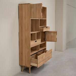 Escandi Atelier 3 Solid Oak Bookshelf | NordicStory
