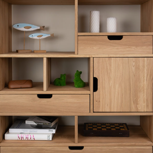 Escandi Atelier 3 Solid Oak Bookshelf | NordicStory