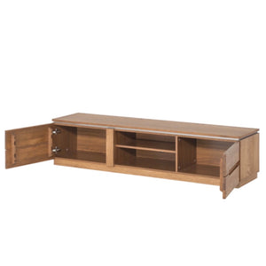 LoftStory Mueble de TV de madera de roble