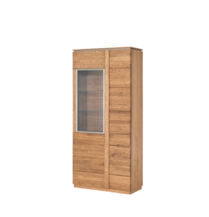 LoftStory Vitrina de madera maciza de roble