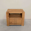 Mesita de noche de madera maciza de roble Valencia, 52,8 x 40 x 45 cm. | NordicStory