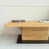 Mesa de centro de madera maciza roble Bremen, 120 x 80 x 40 cm. | NordicStory