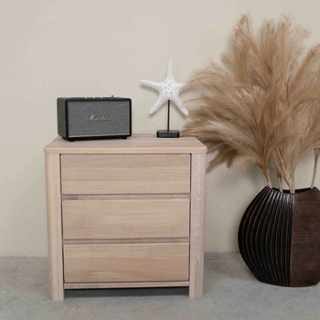 Mesita de madera maciza roble Elsa 30, 56,4 x 44 x 55 cm. | NordicStory
