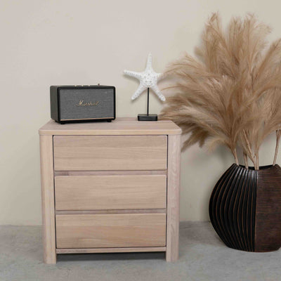 Mesita de madera maciza roble Elsa 30, 56,4 x 44 x 55 cm. | NordicStory