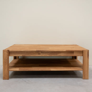 Mesa de centro de madera maciza de roble Mauritz 4