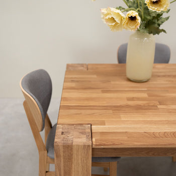 Mesa de comedor de madera maciza de roble Mauritz 3 RobleStore NordicStory