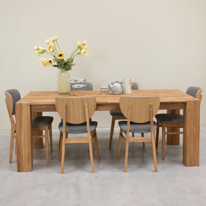 Mesa de comedor de madera maciza de roble Mauritz 3  RobleStore NordicStory