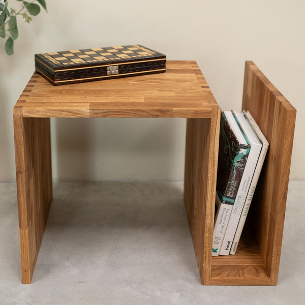 Mesa auxiliar de madera maciza de roble Sofi NordicStory Roble.Store