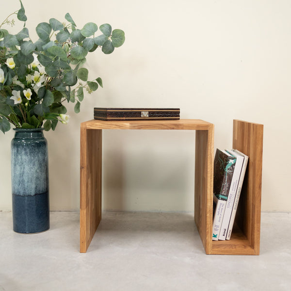 Mesa auxiliar de madera maciza de roble Sofi NordicStory Roble.Store