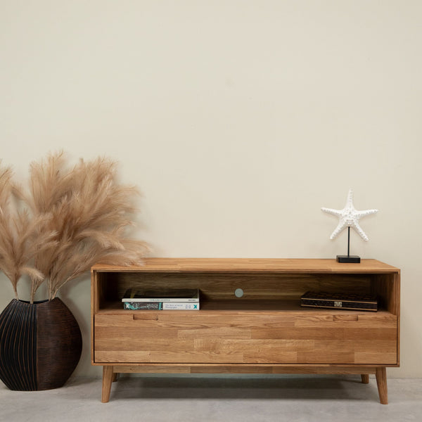 Mueble de TV de madera maciza de roble Escandi 2 Roble.Store NordicStory
