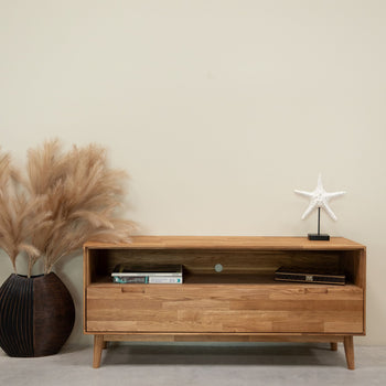 Mueble de TV de madera maciza de roble Escandi 2 Roble.Store NordicStory