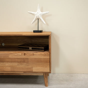 Mueble de TV de madera maciza de roble Escandi 2 Roble.Store NordicStory