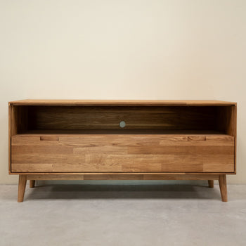 Mueble de TV de madera maciza de roble Escandi 2 Roble.Store NordicStory