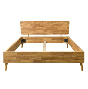NordicStory Cama de madera maciza de roble Escandi7