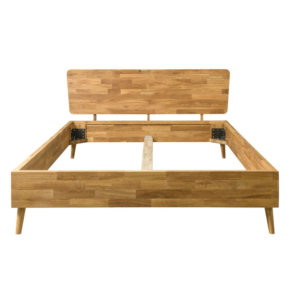 NordicStory Cama de madera maciza de roble Escandi7