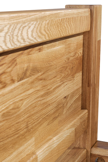 NordicStory Cama de madera maciza roble Next 140 x 200 cm./ 160 x 200 cm. / 180  x 200 cm. - 180 x 200 cm. / Roble N…
