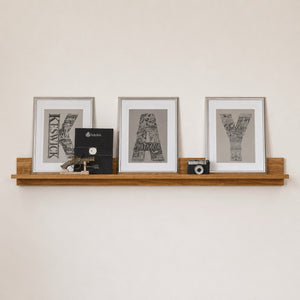 Moritz solid oak wall shelf | NordicStory