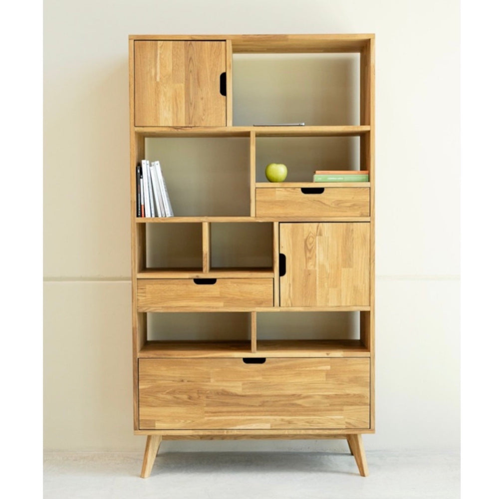 NordicStory Libreria de robe sostenible estantería madera maciza 