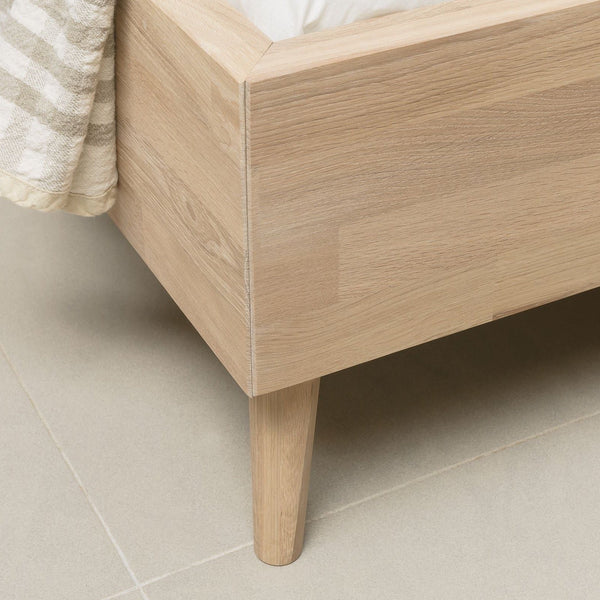 NordicStory Cama madera maciza roble dormitorio nordico 
